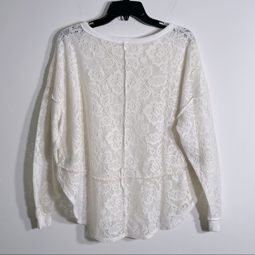 Free People Not Cold In This Lace Top - Picture 4 of 7